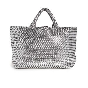 BRAND NEW W TAGS-Naghedi St Barth’s Medium Woven Tote in color reflect